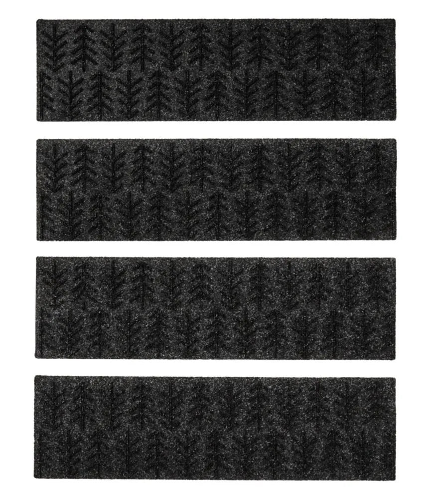 Everyspace Recycled Waterhog Mat, Stair Treads, Set of Four, Trees
