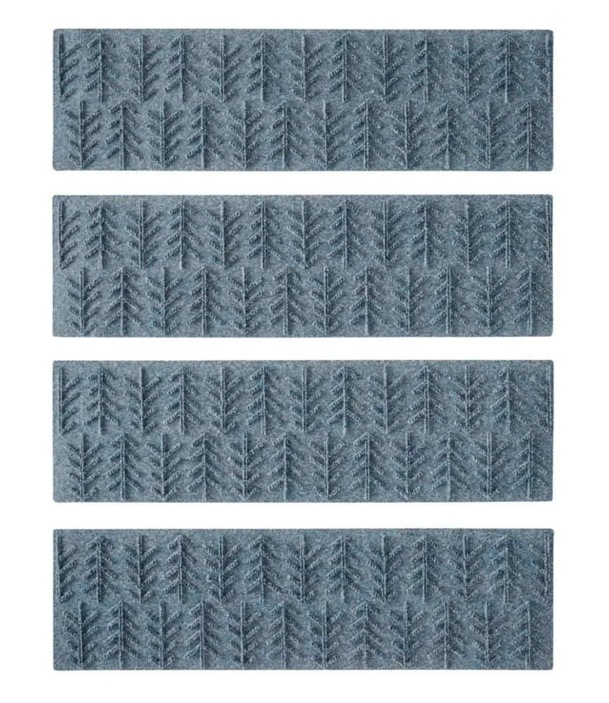 Everyspace Recycled Waterhog Mat, Stair Treads, Set of Four, Trees