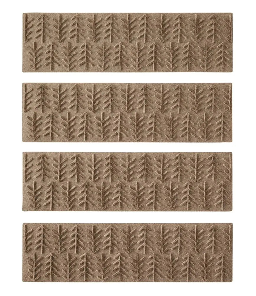 Everyspace Recycled Waterhog Mat, Stair Treads, Set of Four, Trees