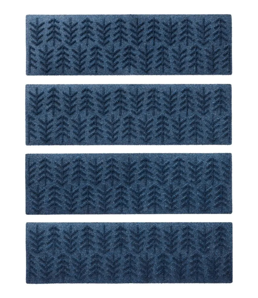 Everyspace Recycled Waterhog Mat, Stair Treads, Set of Four, Trees