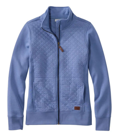 Women's Quilted Full-Zip Sweatshirt
