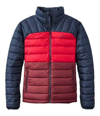 Men's Bean's Down Jacket, Colorblock
