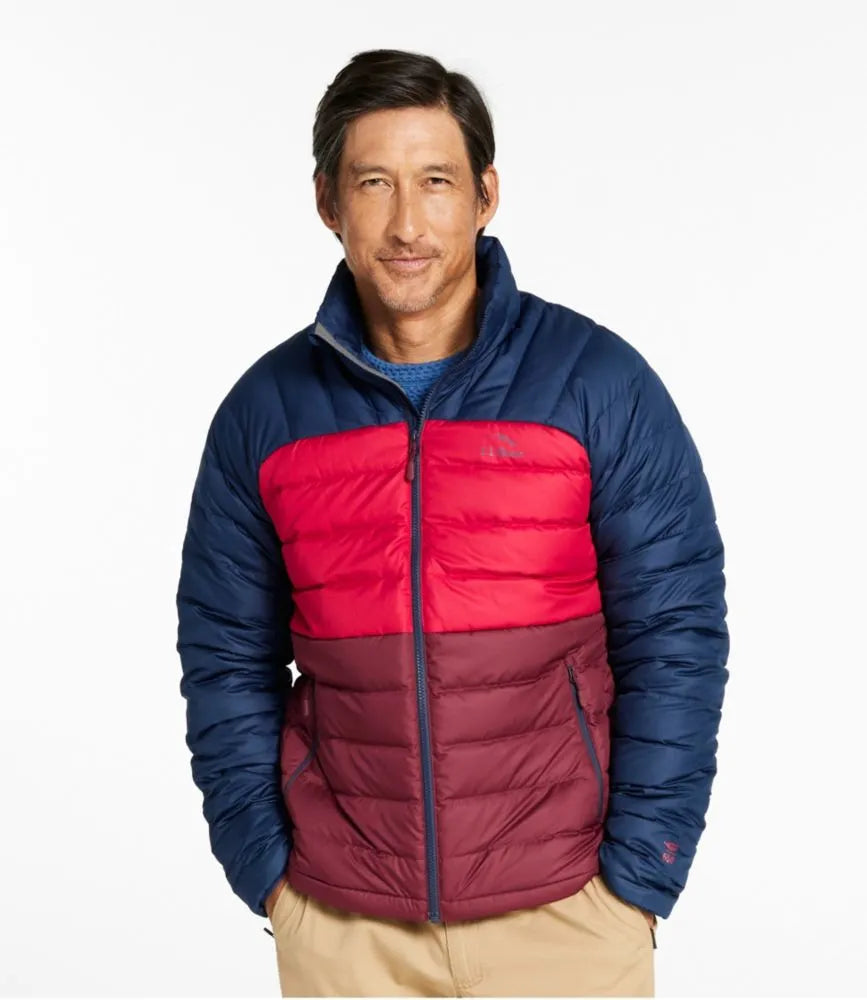 Men's Bean's Down Jacket, Colorblock