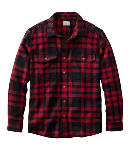 Men's Maine Guide Lightweight Wool Field Shirt, Plaid
