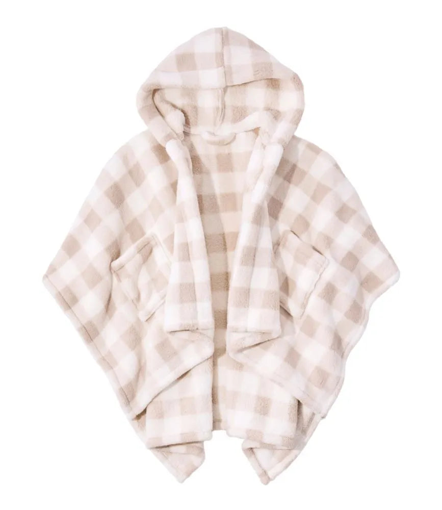 Cozy Sherpa Wearable Throw, Plaid