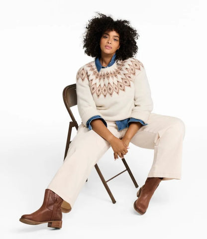 Women's Bean's Classic Ragg Wool Sweater, Crewneck Fair Isle