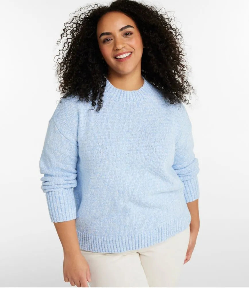 Women's Cotton Ragg Sweater, Crewneck
