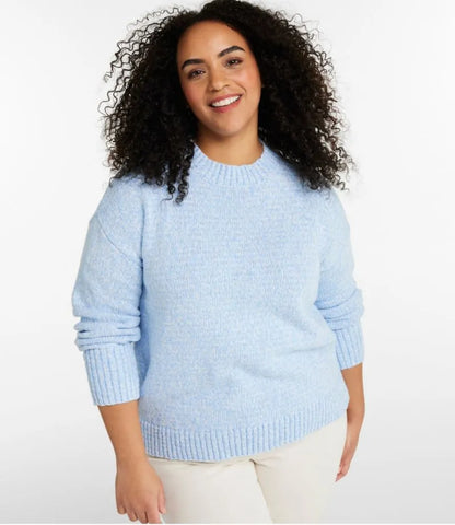 Women's Cotton Ragg Sweater, Crewneck