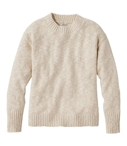 Women's Cotton Ragg Sweater, Crewneck