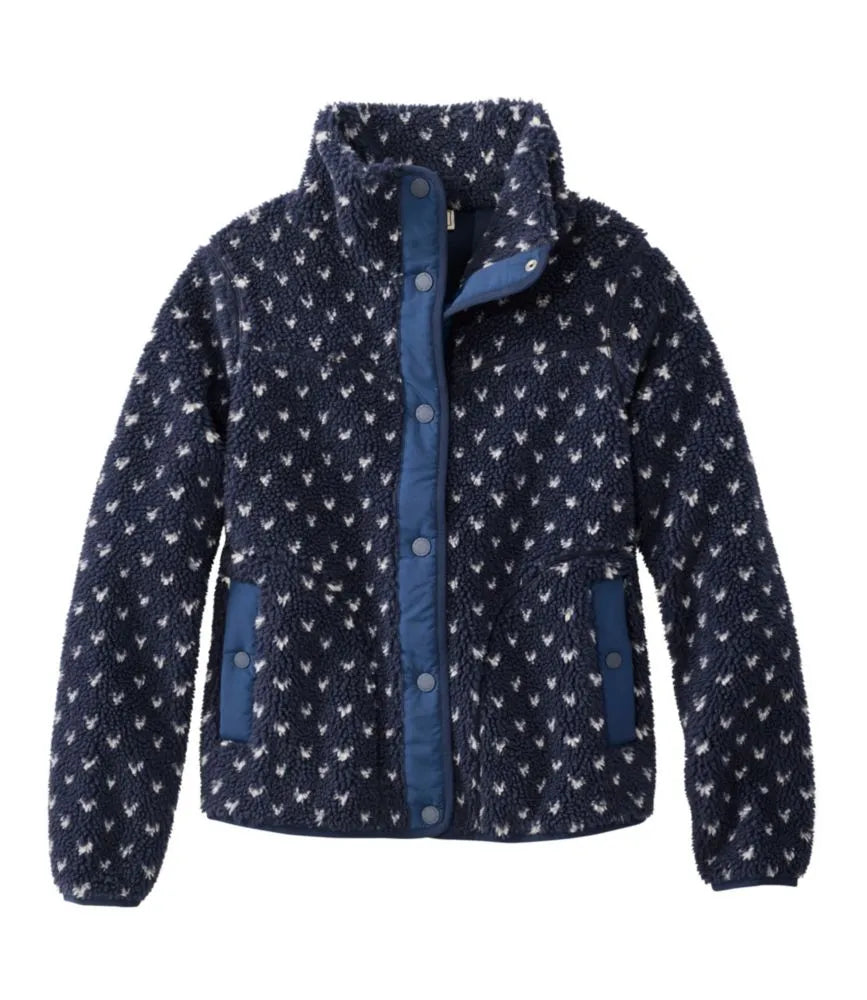 Women's Bean's Sherpa Fleece Jacket, Print