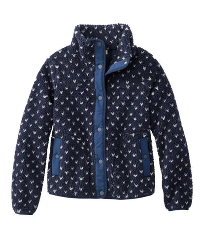Women's Bean's Sherpa Fleece Jacket, Print