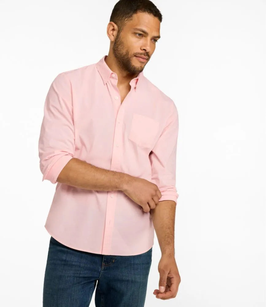 Men's Comfort Stretch Performance® Shirt, Long-Sleeve, Slightly Fitted Untucked Fit