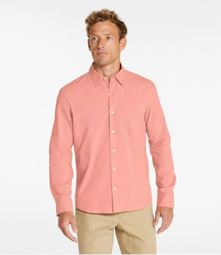 Men's Comfort Stretch Performance® Shirt, Long-Sleeve, Slightly Fitted Untucked Fit