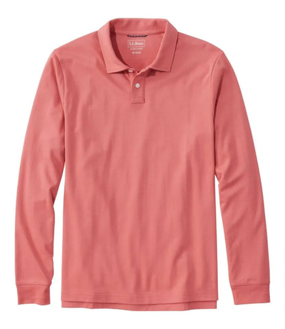 Men's Comfort Stretch Performance® Polo, Long-Sleeve, Slightly Fitted