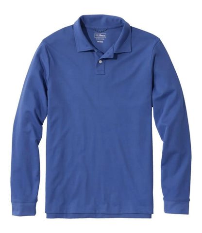 Men's Comfort Stretch Performance® Polo, Long-Sleeve, Slightly Fitted