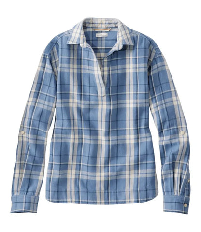 Women's Signature Relaxed Hemp-Blend Popover Shirt