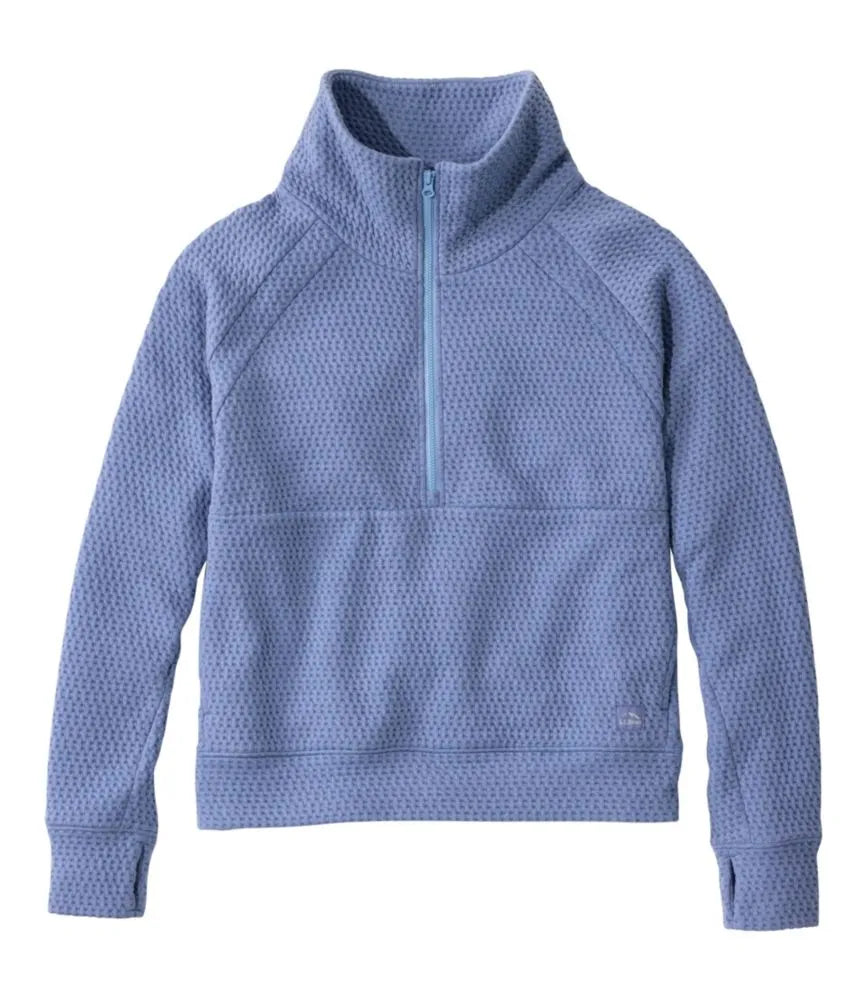 Women's Ridgeknit Half-Zip Pullover, Oversized