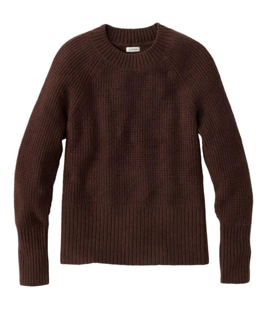Women's SuperSoft Waffle Sweater, Crewneck