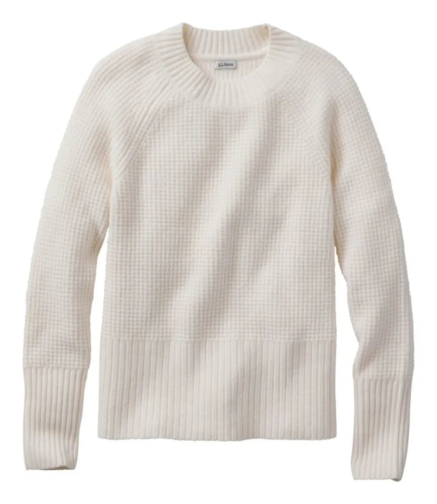 Women's SuperSoft Waffle Sweater, Crewneck