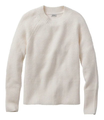 Women's SuperSoft Waffle Sweater, Crewneck