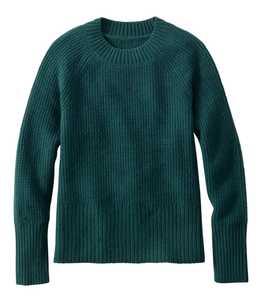 Women's SuperSoft Waffle Sweater, Crewneck