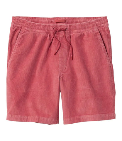 Men's Wide-Wale Cord Pull-On Shorts, 7"