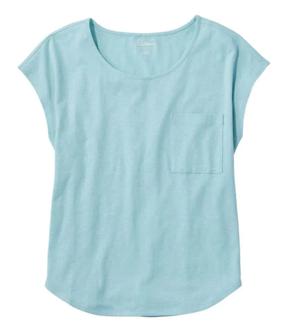 Women's Lakeside Linen/Cotton Tee, Short-Sleeve Scoopneck