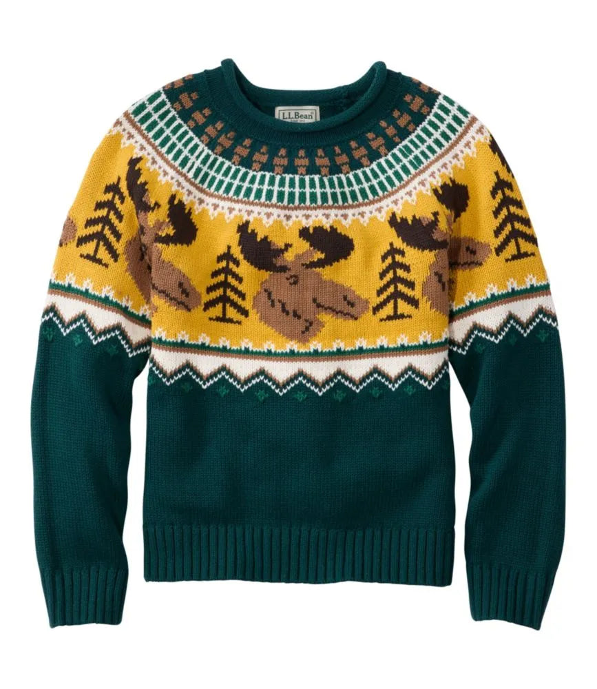 Kids' Cotton Rollneck Sweater