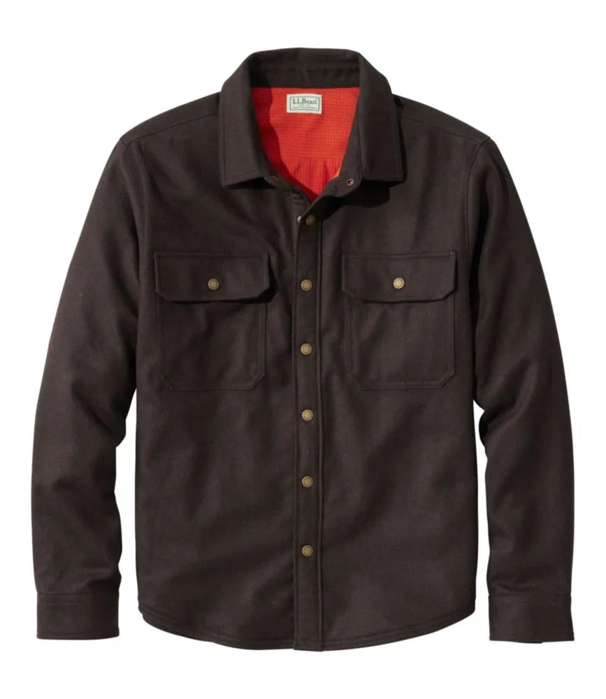 Men's Maine Guide Lightweight Lined Wool Field Shirt