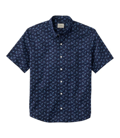 Men's Comfort Stretch Performance® Shirt, Short-Sleeve, Slightly Fitted Untucked Fit, Print