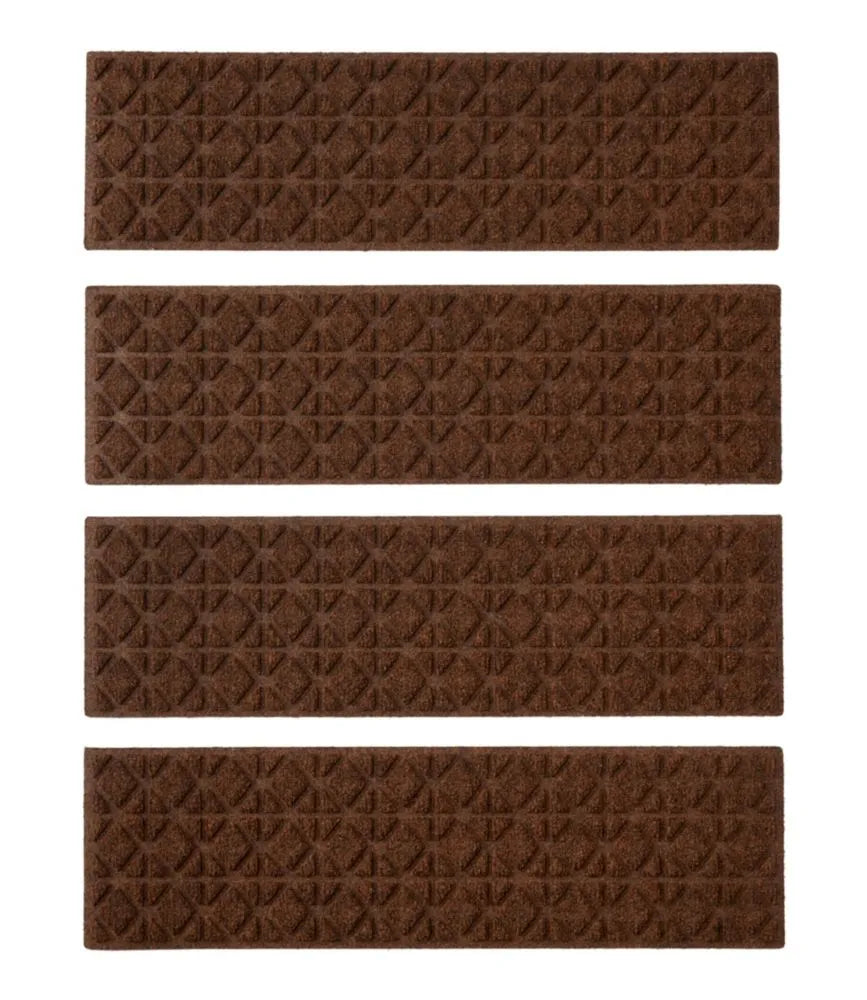 Everyspace Recycled Waterhog Mat, Stair Treads, Set of Four, Tiles