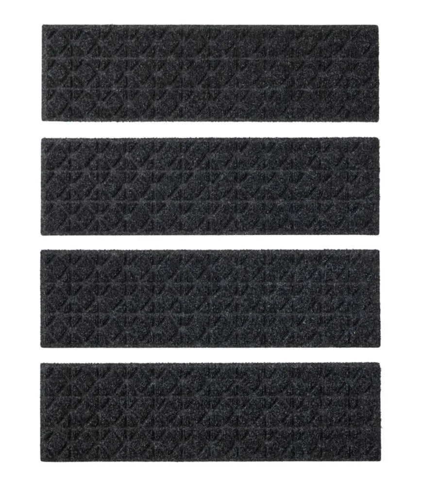 Everyspace Recycled Waterhog Mat, Stair Treads, Set of Four, Tiles
