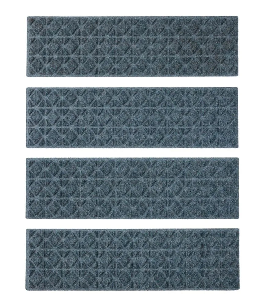 Everyspace Recycled Waterhog Mat, Stair Treads, Set of Four, Tiles