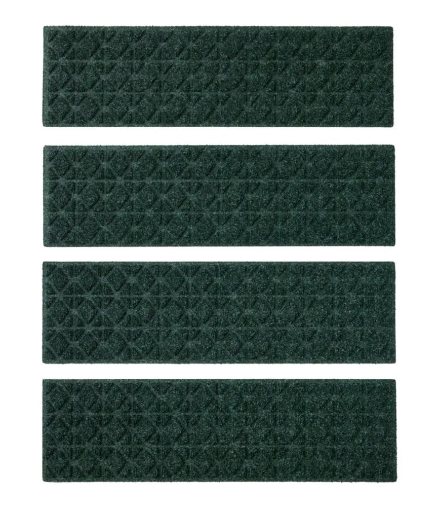Everyspace Recycled Waterhog Mat, Stair Treads, Set of Four, Tiles