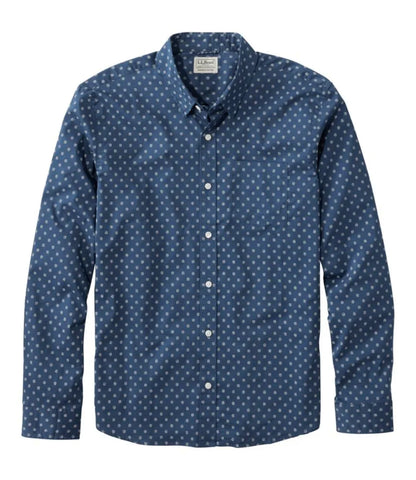 Men's Comfort Stretch Performance® Shirt, Long-Sleeve, Slightly Fitted Untucked Fit, Print