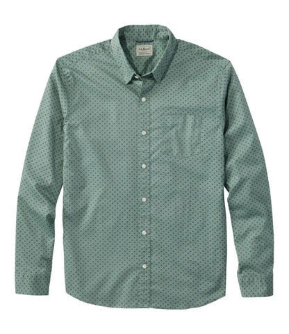 Men's Comfort Stretch Performance® Shirt, Long-Sleeve, Slightly Fitted Untucked Fit, Print