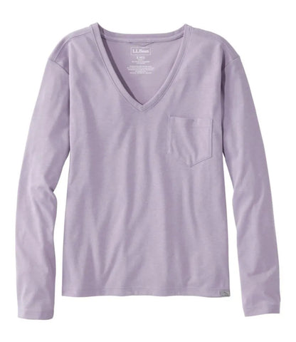 Women's Vista Camp V-Neck Pocket Tee, Long-Sleeve