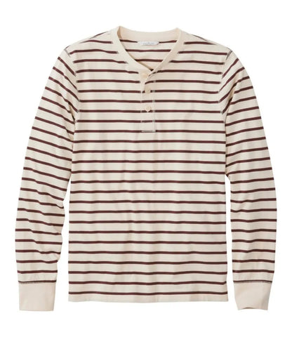 Men's Signature Northwoods Henley, Long-Sleeve, Stripe