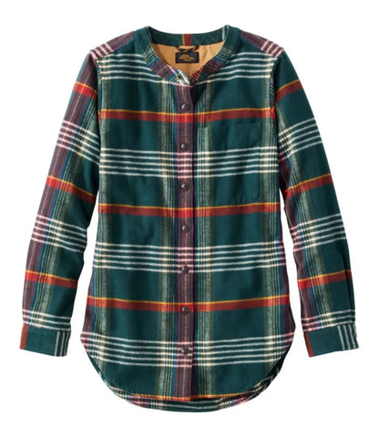 Women's Signature 1933 Collarless Chamois Tunic, Plaid