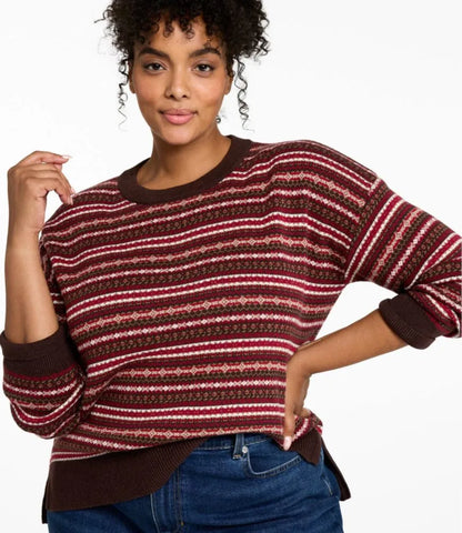 Women's Wicked Soft Cotton/Cashmere Crewneck Sweater, Pattern