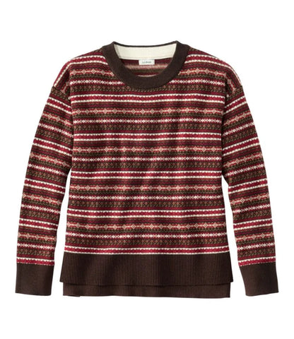 Women's Wicked Soft Cotton/Cashmere Crewneck Sweater, Pattern