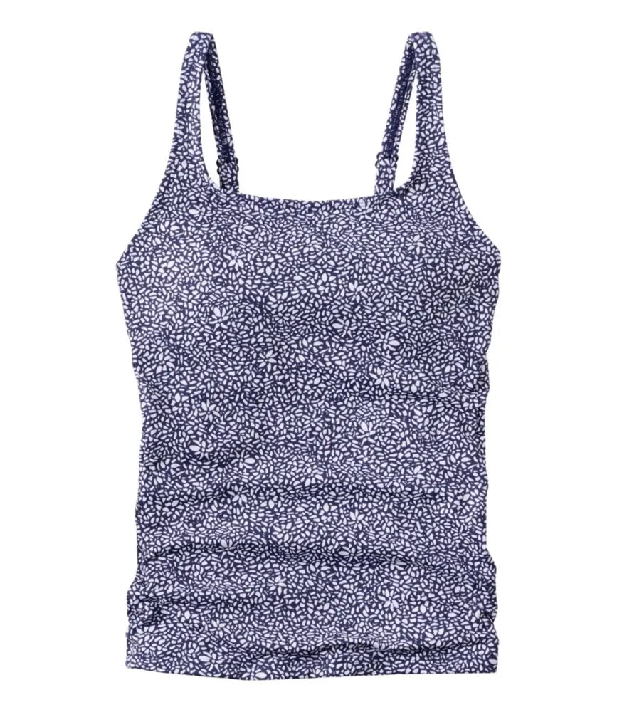 Women's L.L.Bean Coastal Essential Scoop Tankini Top, Print