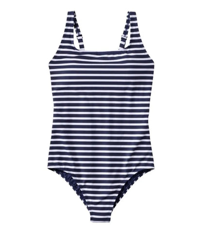 Women's L.L.Bean Coastal Essential Scoop Tanksuit, Print