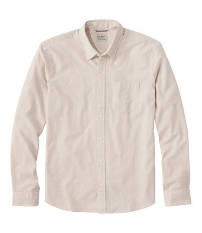 Men's Comfort Stretch Performance® Seersucker Shirt, Long-Sleeve, Slightly Fitted Untucked Fit, Stripe