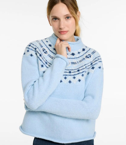 Women's Bean's Classic Ragg Wool Sweater, Rollneck Novelty