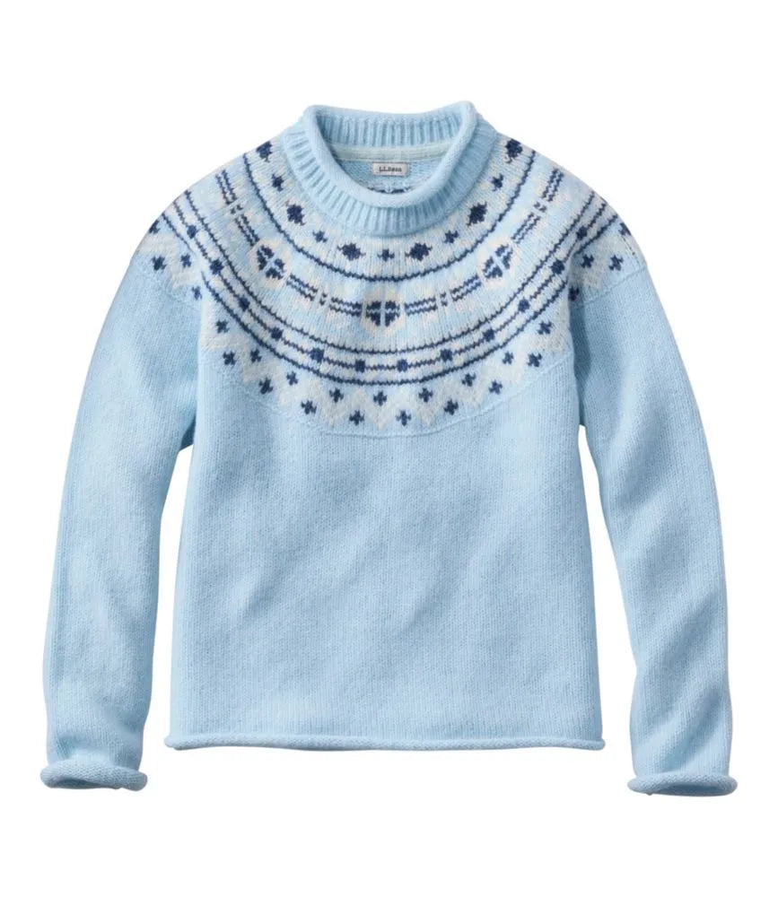 Women's Bean's Classic Ragg Wool Sweater, Rollneck Novelty