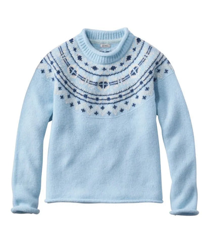 Women's Bean's Classic Ragg Wool Sweater, Rollneck Novelty