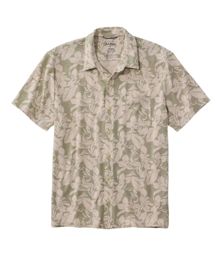 Men's Sunwashed Ultrasoft Button-Front Shirt, Short-Sleeve, Print