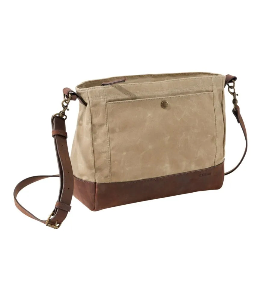 Waxed Canvas Crossbody, Large