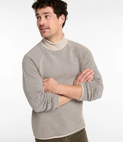Men's The Original Double L® Rollneck Sweater, Bird's-Eye